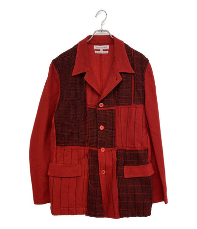 COMME des GARCONS SHIRT パッチワークジャケット メンズ レッド メンズ SIZE M コムデギャルソンシャツ