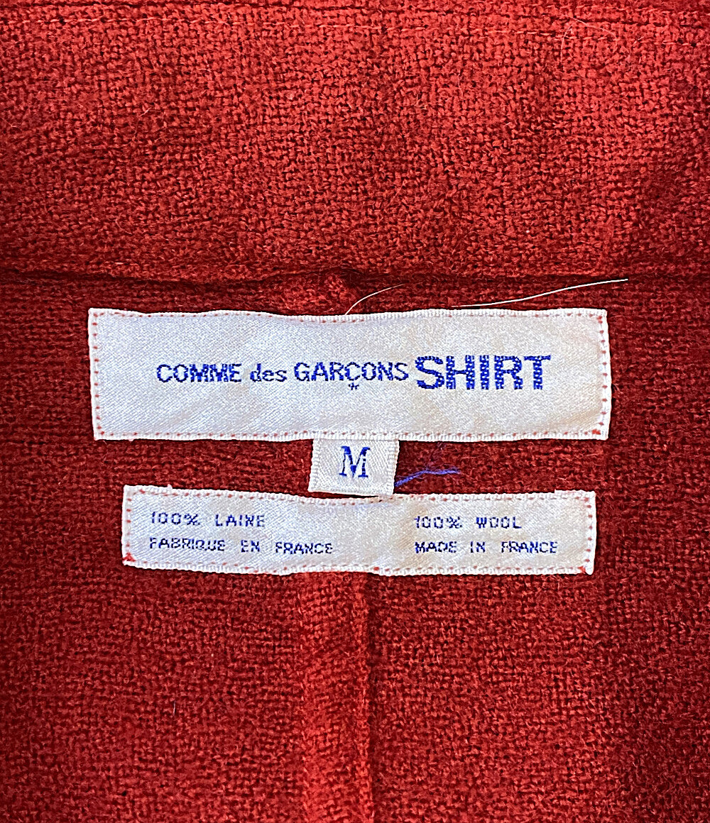 COMME des GARCONS SHIRT パッチワークジャケット メンズ レッド