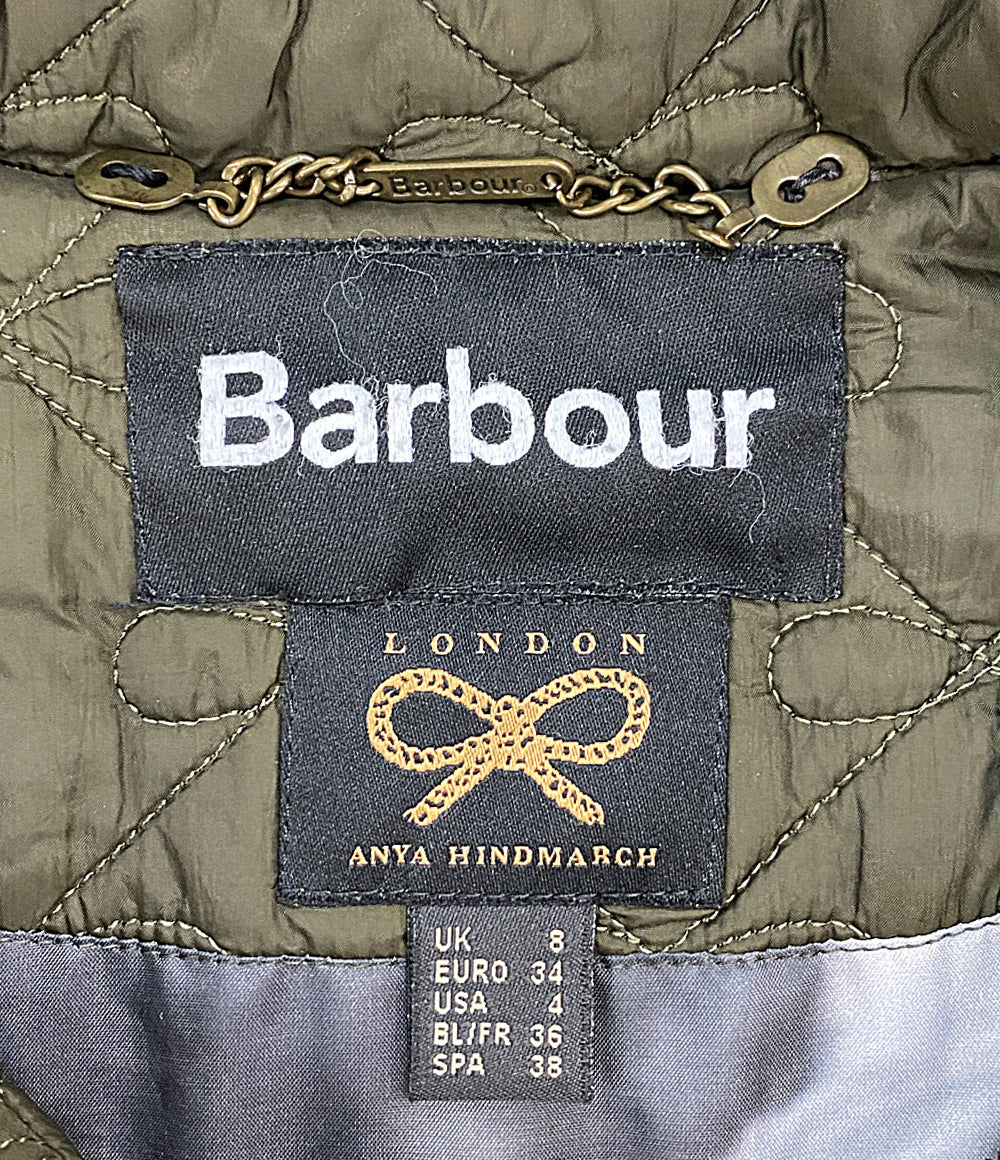 BARBOUR×ANYA HINDMARCH アニヤ・ハインドマーチ 中綿ジャケット ロング ナイロン 1577-343-7618 レディース SIZE 34 バブアー