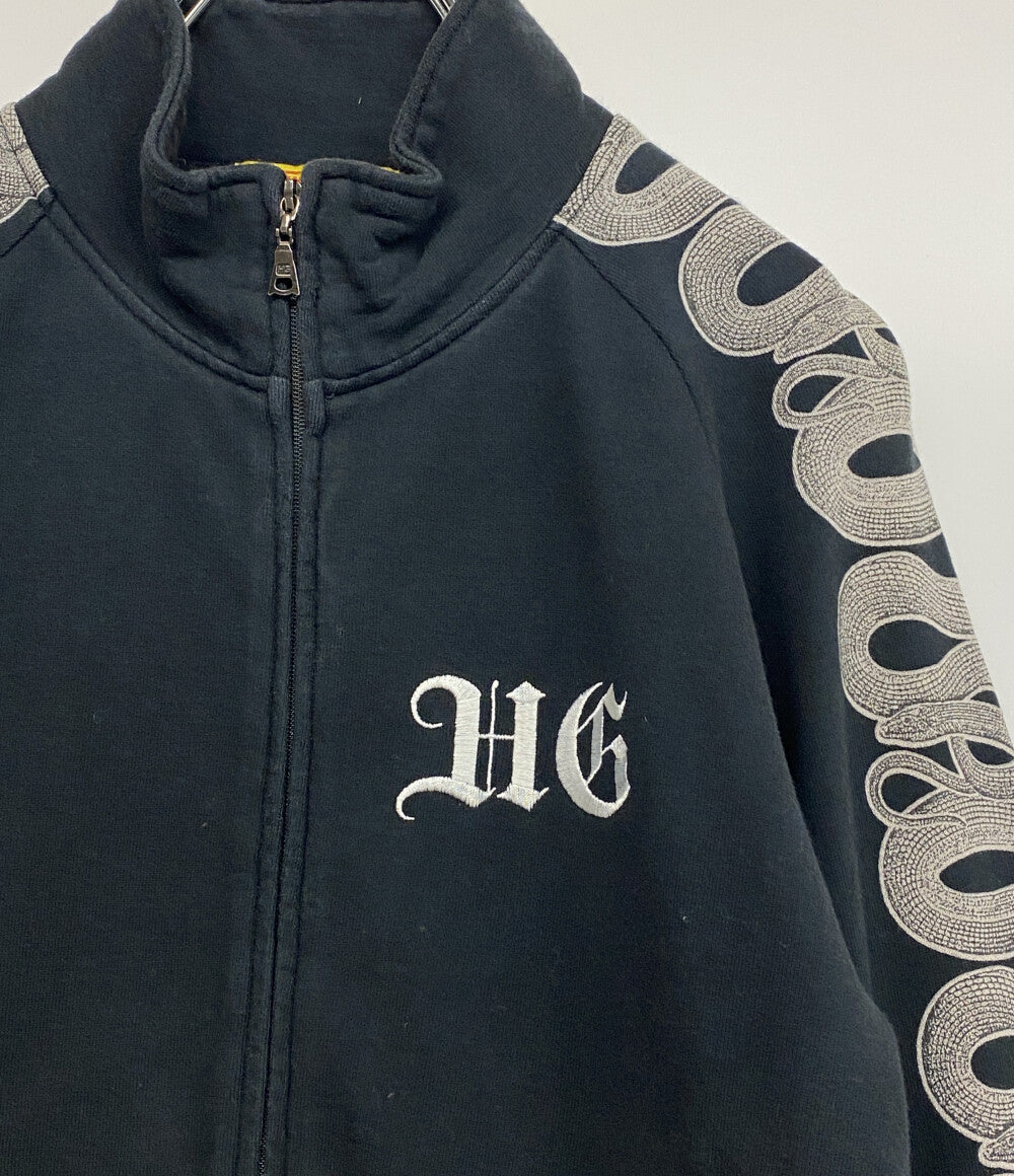 HYSTERIC GLAMOUR ジップアップジャケット ブルゾン SNAKE LOOP 01221CJ02 ブラック レディース SIZE FREE ヒステリックグラマー