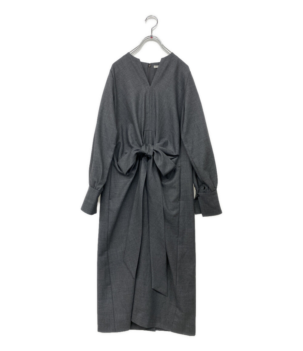 美品 ESTNATION 長袖ワンピース 32-109-11-090334 レディース SIZE 38 エストネーション