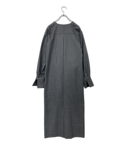 美品 ESTNATION 長袖ワンピース 32-109-11-090334 レディース SIZE 38 エストネーション