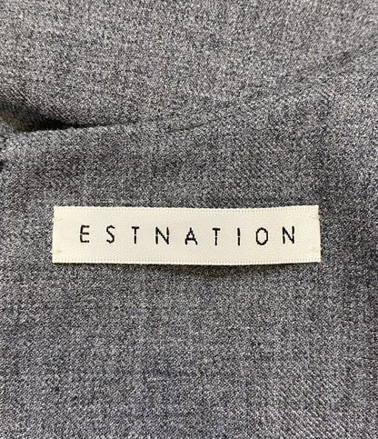 美品 ESTNATION 長袖ワンピース 32-109-11-090334 レディース SIZE 38 エストネーション