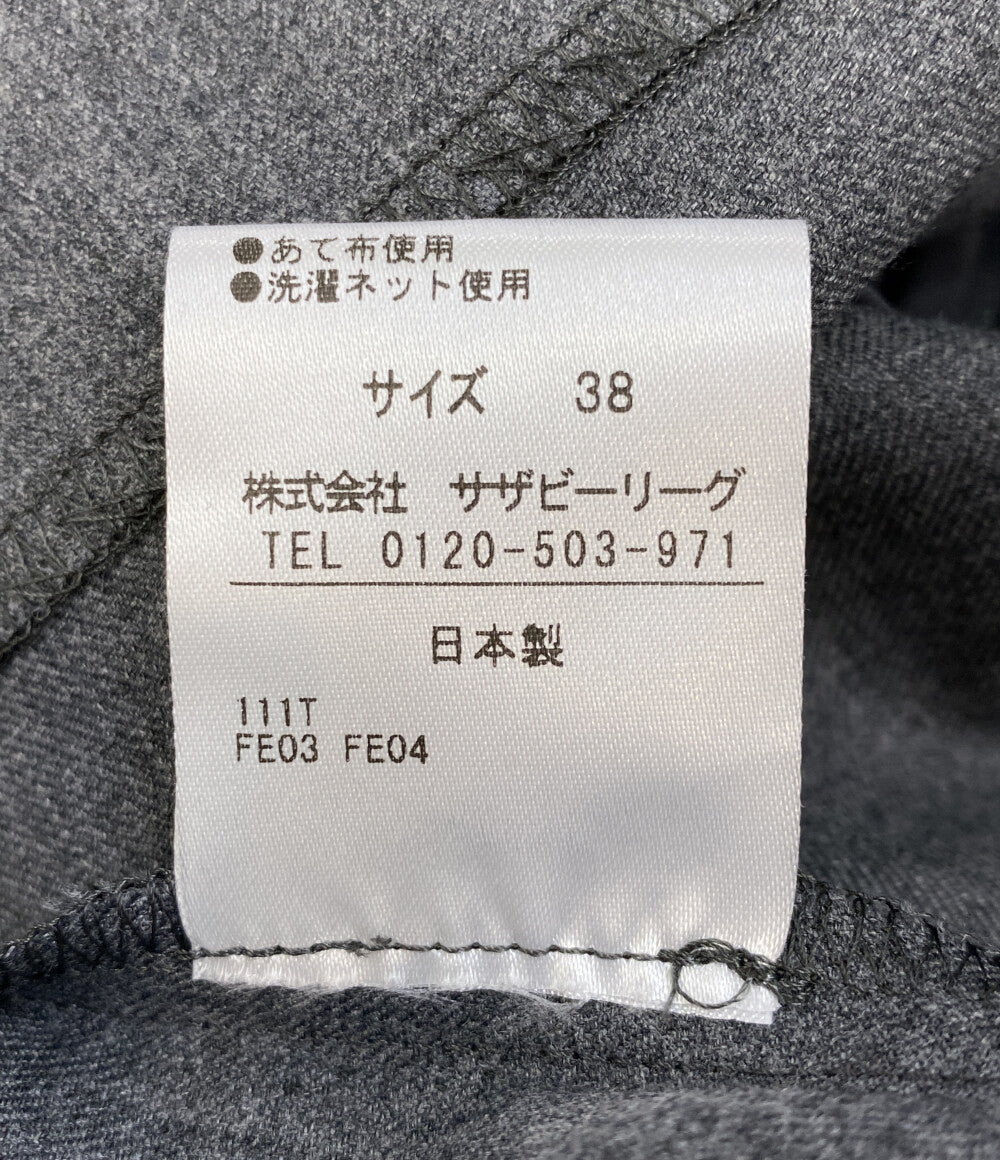美品 ESTNATION 長袖ワンピース 32-109-11-090334 レディース SIZE 38 エストネーション