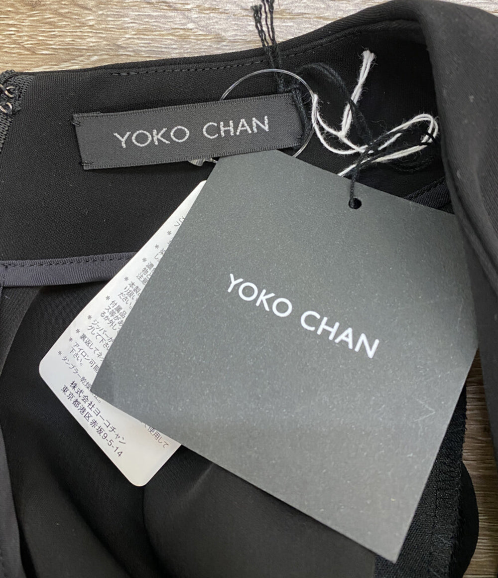 YOKO CHAN ワンピース フレンチスリーブ ブラック 22ss YCD-220-579 レディース SIZE 36 ヨーコチャン