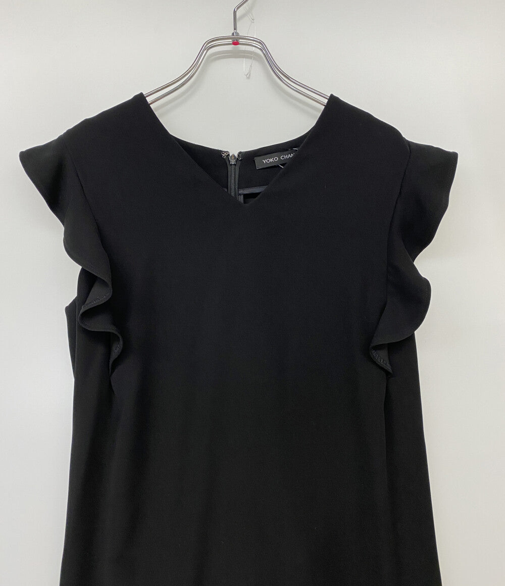 YOKO CHAN ワンピース フレンチスリーブ ブラック 22ss YCD-220-579 レディース SIZE 36 ヨーコチャン