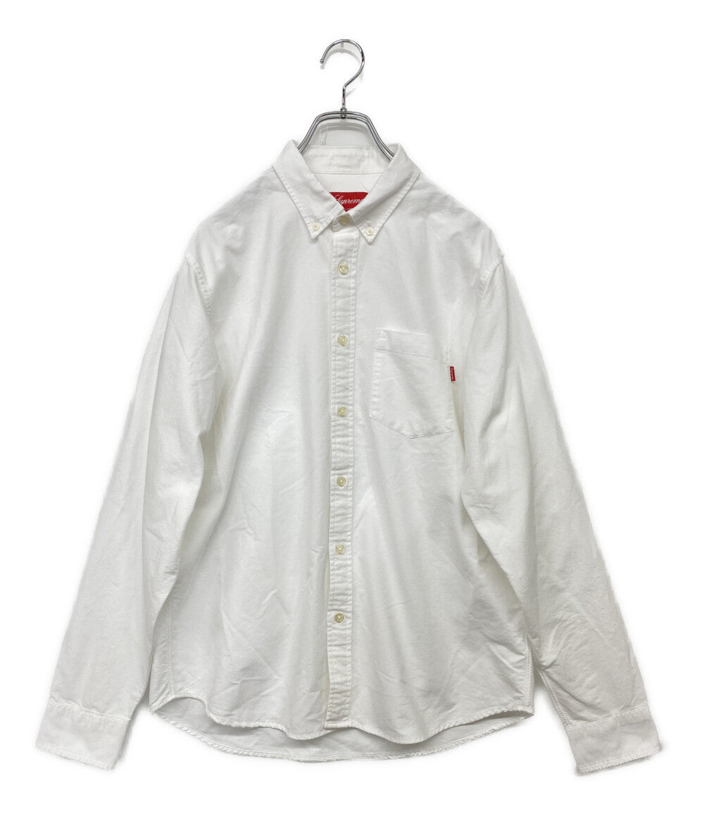 Supreme 長袖シャツ コットン ホワイト メンズ SIZE M シュプリーム
