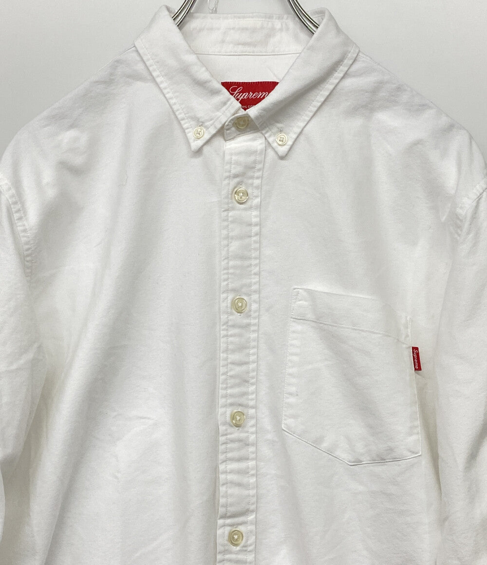 Supreme 長袖シャツ コットン ホワイト メンズ SIZE M シュプリーム