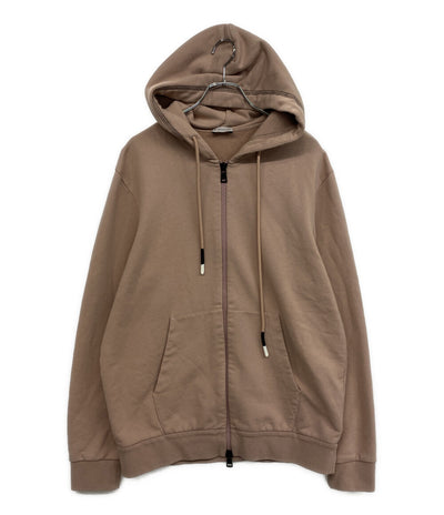 MONCLER パーカー ピンクベージュ バックロゴ F20918G75510 メンズ SIZE L モンクレール