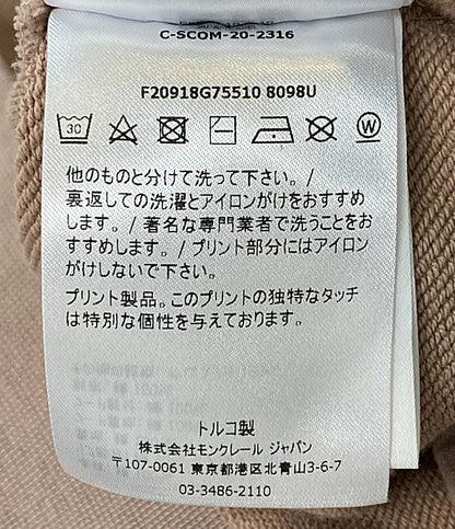 MONCLER パーカー ピンクベージュ バックロゴ F20918G75510 メンズ SIZE L モンクレール