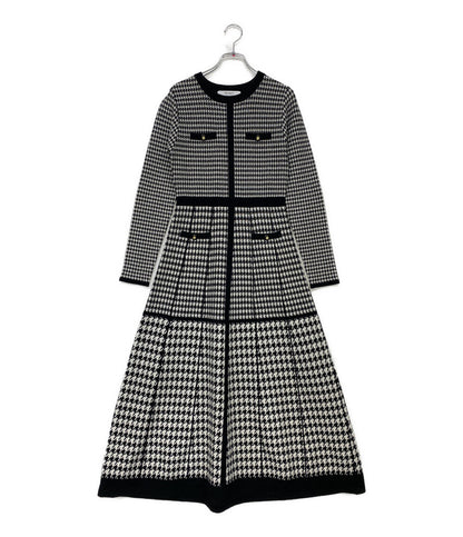 Her lip to 長袖ワンピース 千鳥格子 1244205179 レディース SIZE M ハーリップトゥ