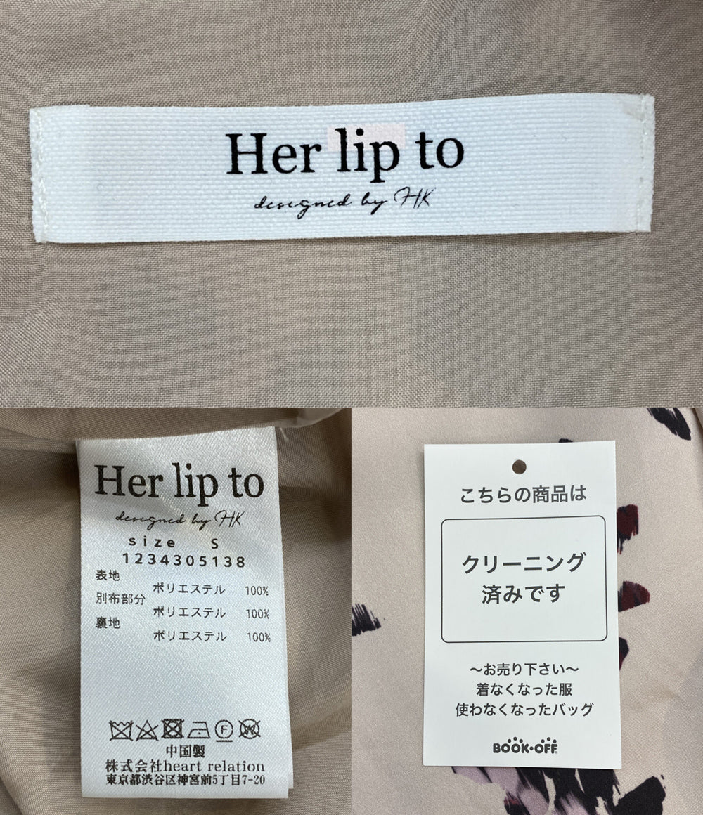 Her lip to 長袖ワンピース Muse Floral Cut-Out Dress 1234305138 レディース SIZE S ハーリップトゥ