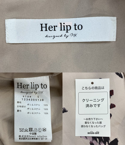 Her lip to 長袖ワンピース Muse Floral Cut-Out Dress 1234305138 レディース SIZE S ハーリップトゥ