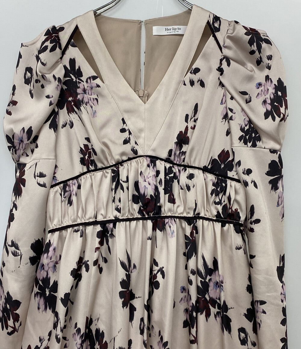 Her lip to 長袖ワンピース Muse Floral Cut-Out Dress 1234305138