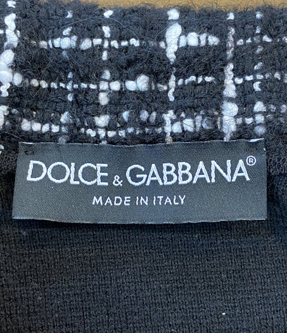 DOLCE & GABBANA ツイードニットジャケット FX837T レディース SIZE 38 ドルチェアンドガッバーナ