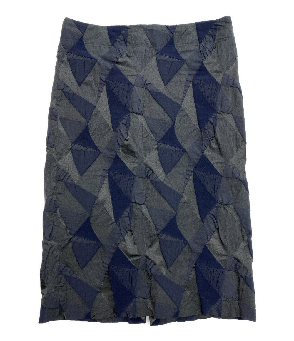 ISSEY MIYAKE スカート 幾何学柄 IM93FG509 レディース SIZE 2 イッセイミヤケ