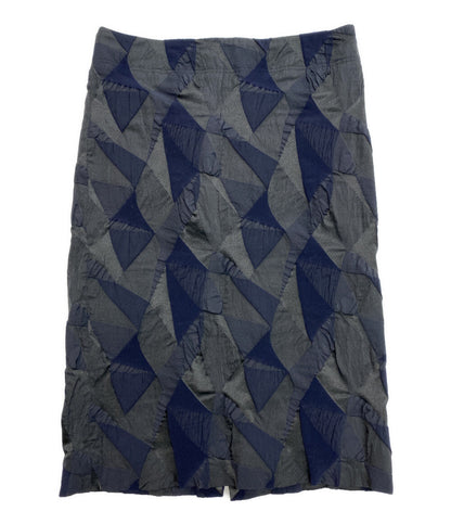 ISSEY MIYAKE スカート 幾何学柄 IM93FG509 レディース SIZE 2 イッセイミヤケ