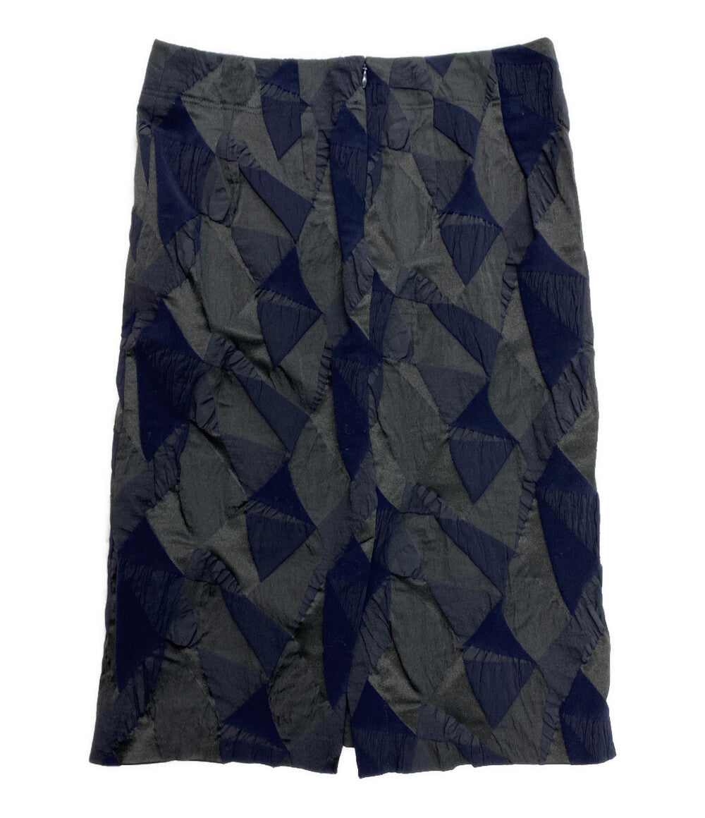 ISSEY MIYAKE スカート 幾何学柄 IM93FG509 レディース SIZE 2 イッセイミヤケ