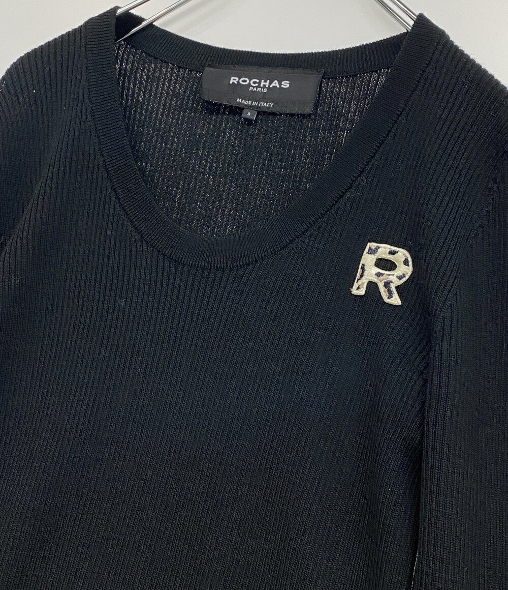 ROCHAS Rロゴニット レディース SIZE S ロシャス