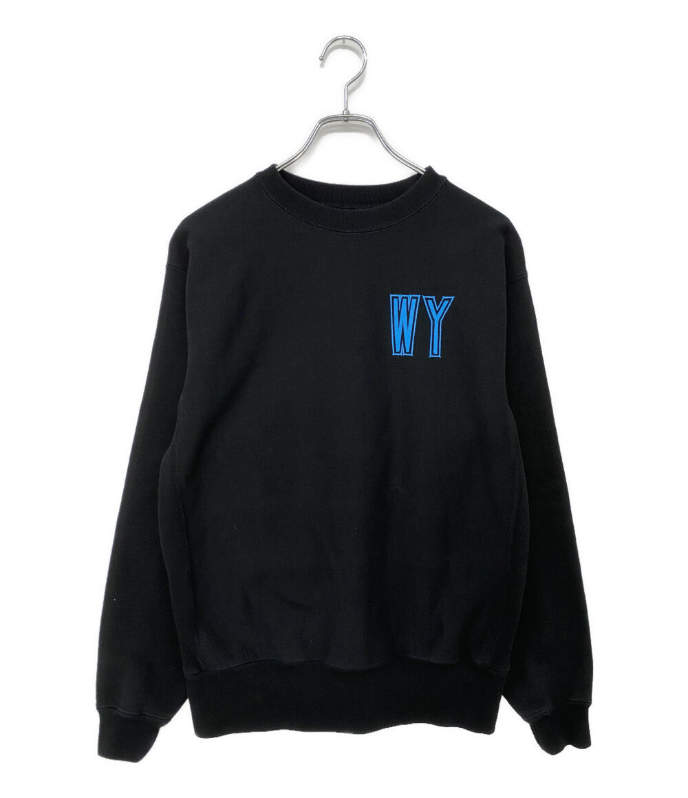 Wasted Youth ウェイステッドユース ロゴ入りスウェット ブラック WY28CS004 メンズ SIZE S