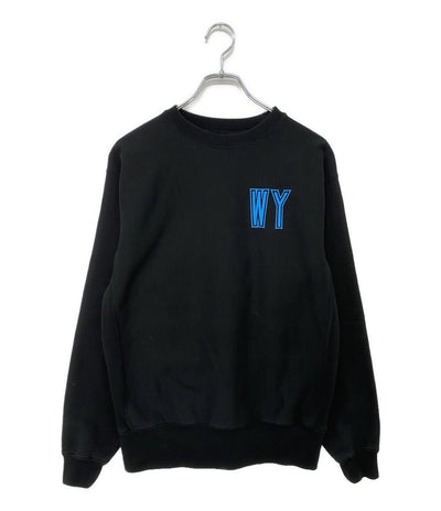 Wasted Youth ウェイステッドユース ロゴ入りスウェット ブラック WY28CS004 メンズ SIZE S