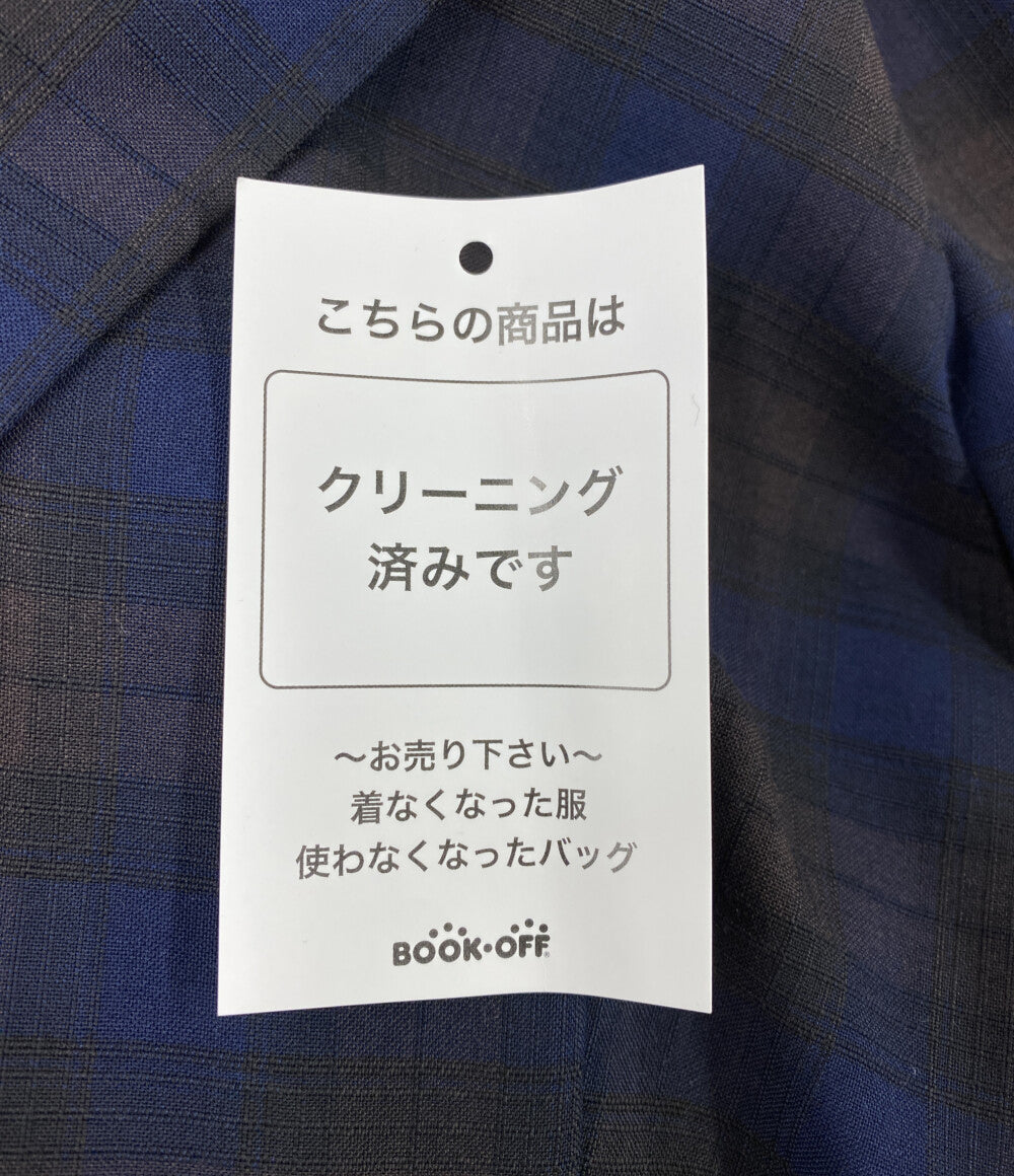 PAUL SMITH スーツセットアップ ジャケット パンツ ネイビー チェック レディース SIZE 38 ポールスミス