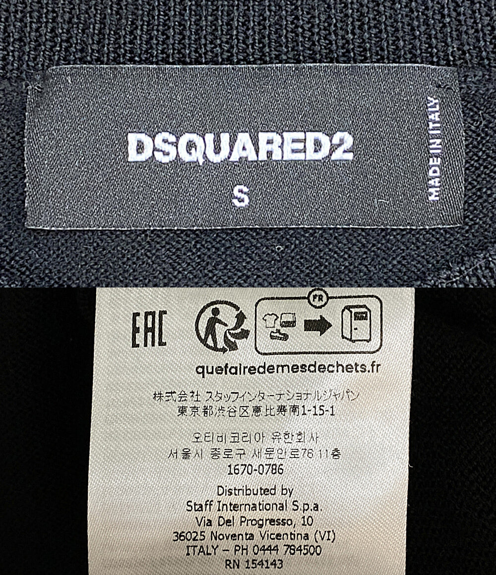 DSQUARED2 ニット CARTOON PULLOVER 2024 S74HA1331 メンズ SIZE S ディースクエアード