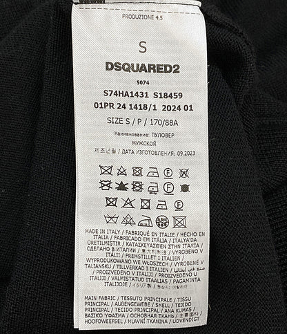 DSQUARED2 ニット CARTOON PULLOVER 2024 S74HA1331 メンズ SIZE S ディースクエアード