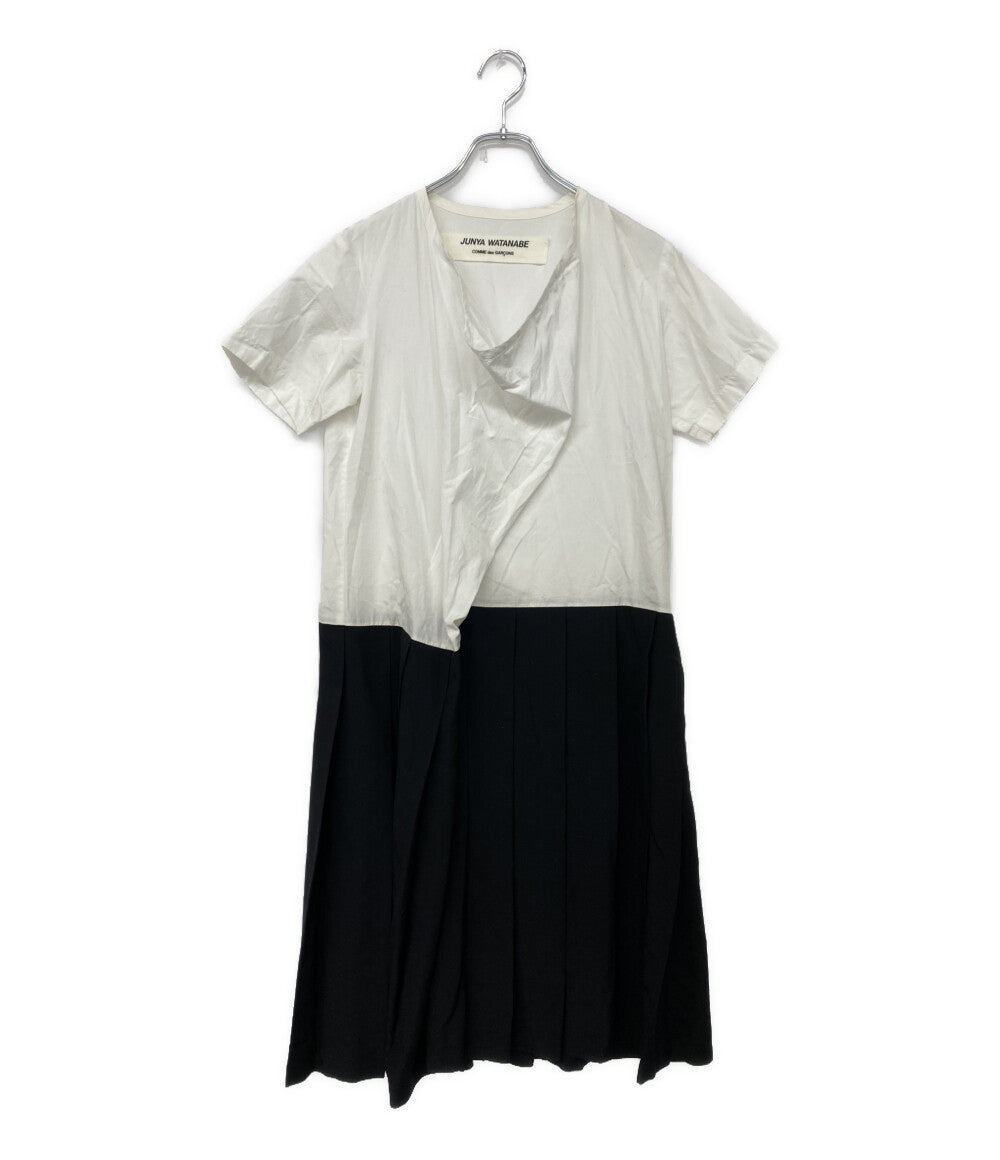 JUNYA WATANABE 半袖ワンピース バイカラー JO-100680 レディース SIZE - ジュンヤワタナベ