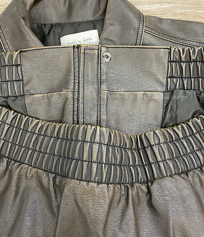 basil in bottle バジル イン ボトル レザーブルゾン レディース SIZE -