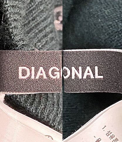 美品 DIAGONAL ダイアゴナル Vネックカーディガン DA233KN18 レディース SIZE -