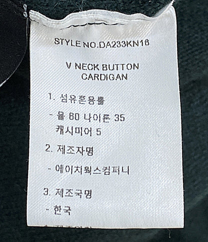 美品 DIAGONAL ダイアゴナル Vネックカーディガン DA233KN18 レディース SIZE -