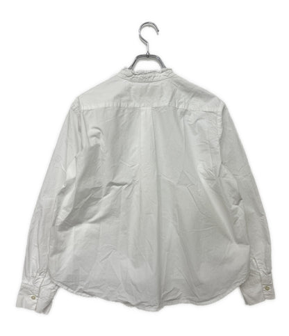 Midiumi ミディウミ 長袖シャツ フリルカラー ホワイト レディース SIZE -