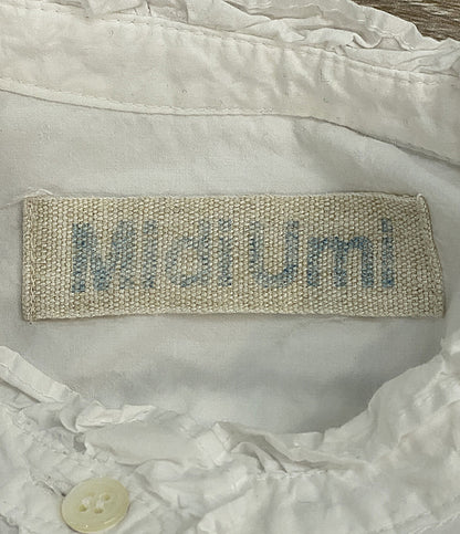 Midiumi ミディウミ 長袖シャツ フリルカラー ホワイト レディース SIZE -