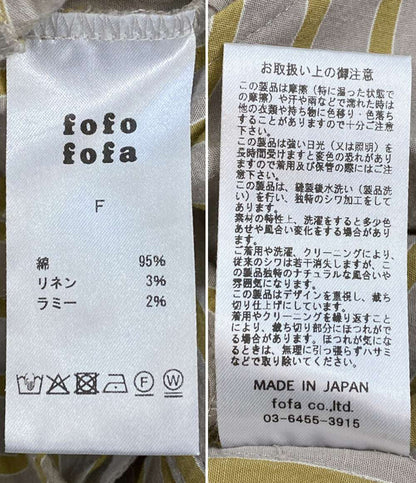 fofo fofa フォフォフォファ 長袖シャツ LEI BLOUSE レディース SIZE F