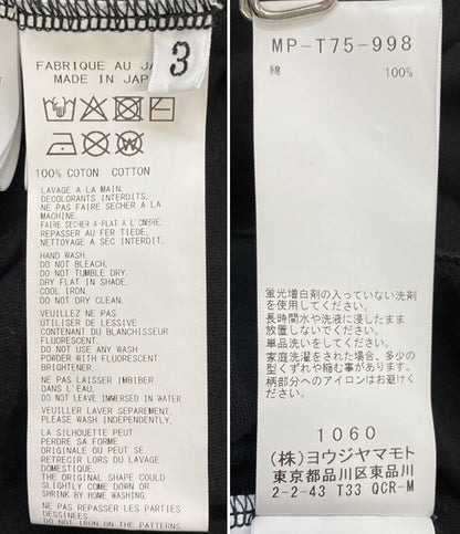Y's for men 半袖Ｔシャツ mp-t75-998 メンズ SIZE 3 ワイズ フォー メン