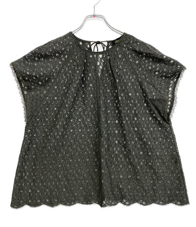 Drawer カットソー フリル 総レース フラワー 6521-2-000002 レディース SIZE 38 ドゥロワー