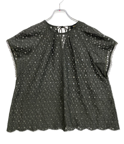 Drawer カットソー フリル 総レース フラワー 6521-2-000002 レディース SIZE 38 ドゥロワー