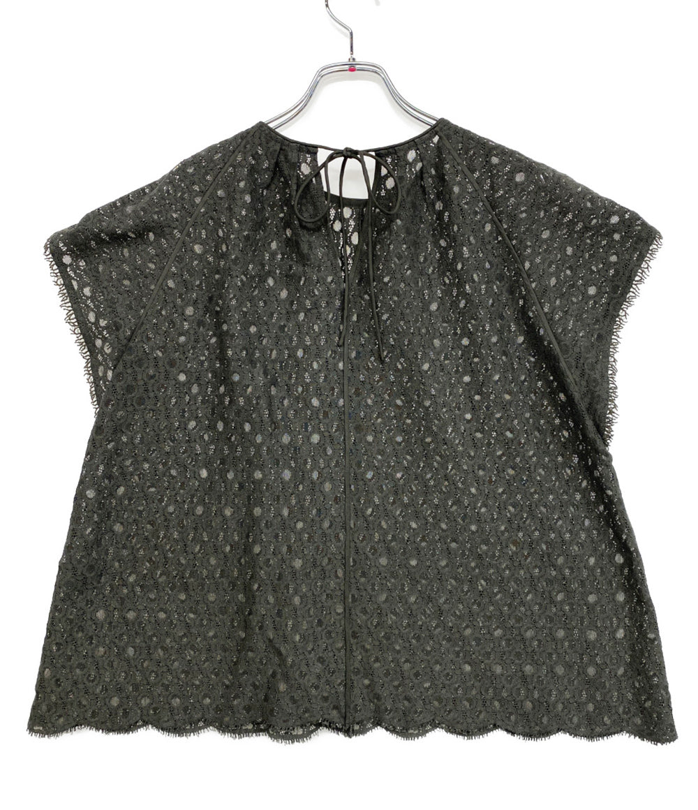 Drawer カットソー フリル 総レース フラワー 6521-2-000002 レディース SIZE 38 ドゥロワー