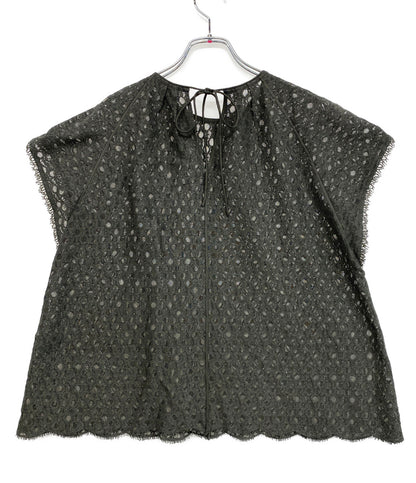 Drawer カットソー フリル 総レース フラワー 6521-2-000002 レディース SIZE 38 ドゥロワー