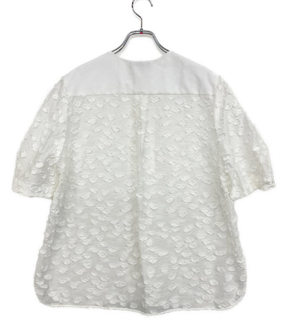 Drawer 半袖シャツ CAPSULE カットジャガード 2025 6521-2-991377 レディース SIZE 38 ドゥロワー