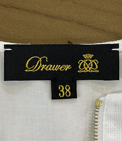 Drawer 半袖シャツ CAPSULE カットジャガード 2025 6521-2-991377 レディース SIZE 38 ドゥロワー
