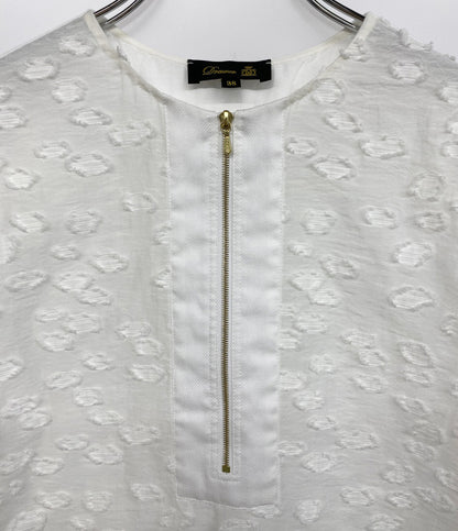 Drawer 半袖シャツ CAPSULE カットジャガード 2025 6521-2-991377 レディース SIZE 38 ドゥロワー