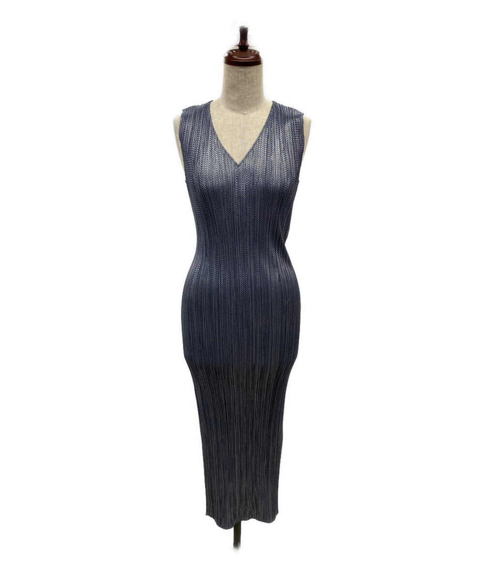 PLEATS PLEASE ノースリーブワンピース PP89-JH416 レディース SIZE 2 プリーツプリーズ