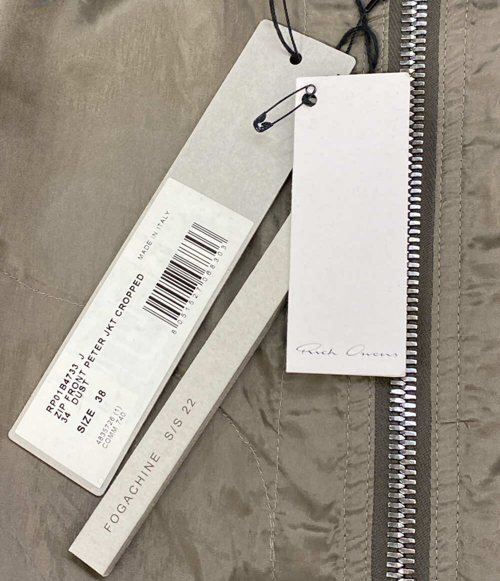 RICK OWENS ジップフーディブルゾン RP01B4733-J FOGACHIN ZIP FRONT 22SS メンズ SIZE 38 リックオウエンス