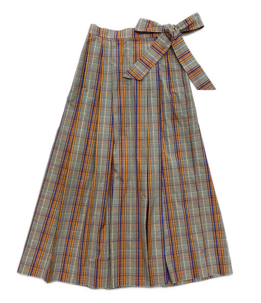 Drawer スカート マドラスチェック マルチカラー 6524-299-1424 レディース SIZE 36 ドゥロワー