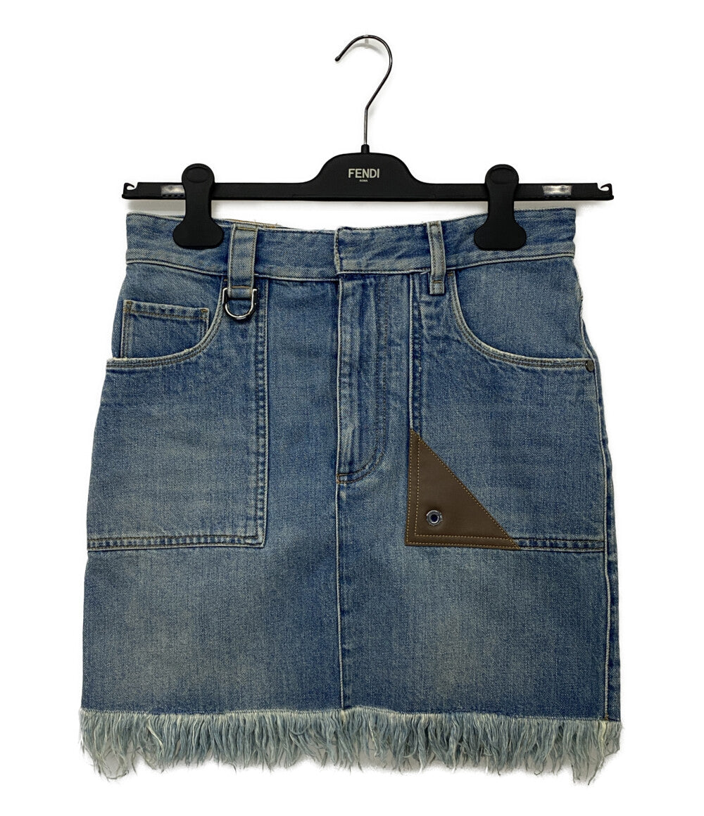 FENDI デニムスカート FLQ565 ANQ7 レディース SIZE 38 フェンディ