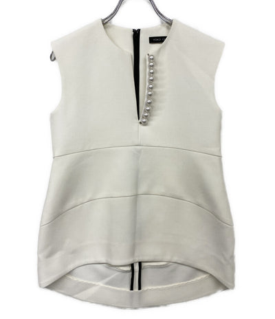 YOKO CHAN カットソー ホワイト パール YCB-218-092 レディース SIZE 36 ヨーコチャン