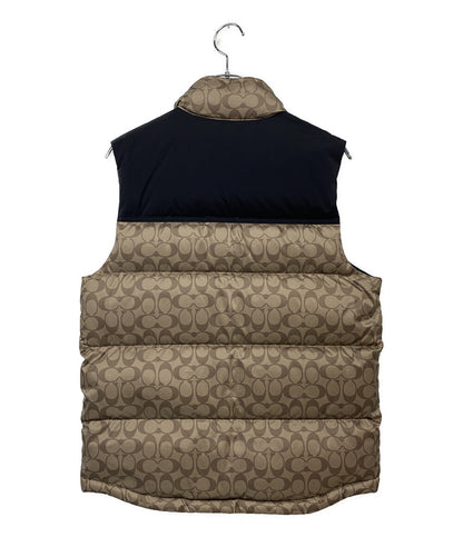 美品 COACH シグネチャーダウンベスト メンズ SIZE S コーチ