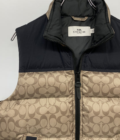 美品 COACH シグネチャーダウンベスト メンズ SIZE S コーチ